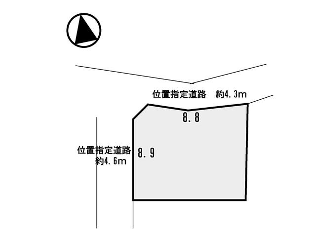 Compartment figure. Land price 9.8 million yen, Land area 114.41 sq m