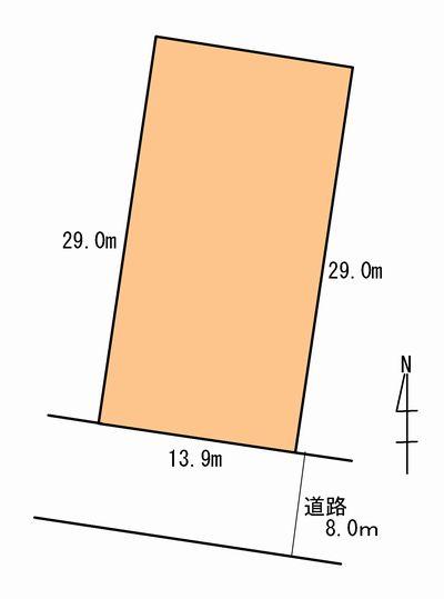 Compartment figure. Land price 18,280,000 yen, Land area 403 sq m