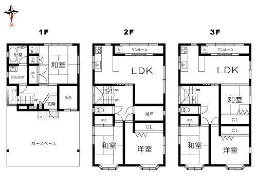 Floor plan. 21.6 million yen, 7LDK + S (storeroom), Land area 99.06 sq m , Building area 180.7 sq m