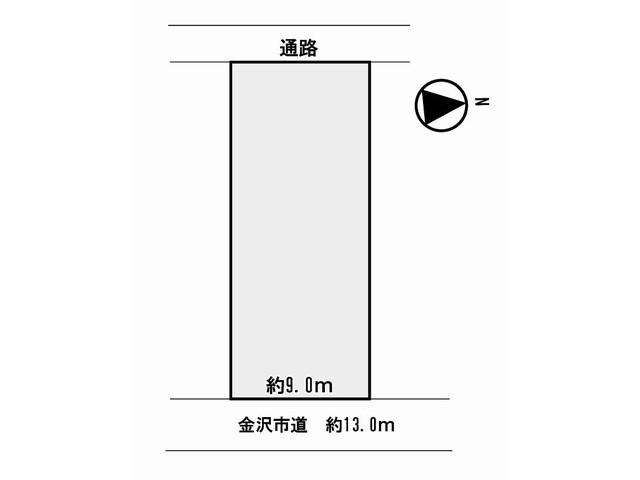 Compartment figure. Land price 19.9 million yen, Within a 3-minute walk from the land area 253 sq m Marue! 