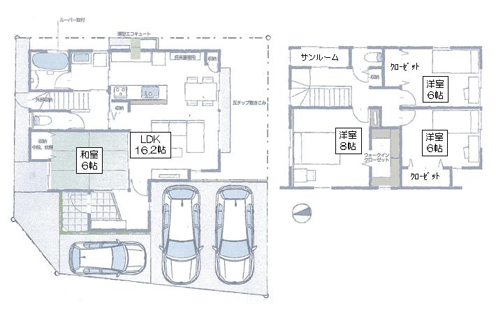 Floor plan. 24,650,000 yen, 4LDK, Land area 127 sq m , Building area 112.7 sq m