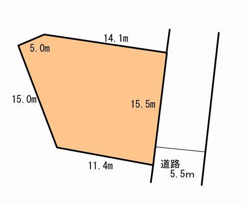 Compartment figure. Land price 15.7 million yen, Land area 236.01 sq m