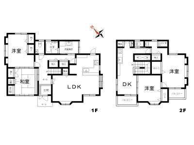 Floor plan. 27,800,000 yen, 5LDK, Land area 392.36 sq m , Building area 158.68 sq m