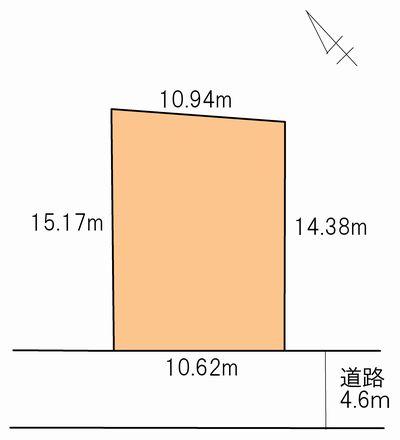 Compartment figure. Land price 9.64 million yen, Land area 159.25 sq m