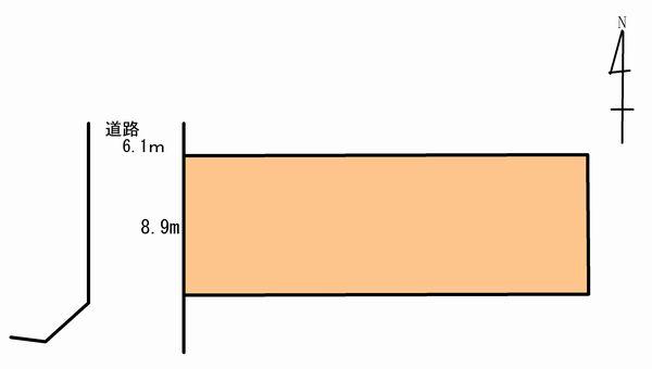 Compartment figure. Land price 18,800,000 yen, Land area 205 sq m