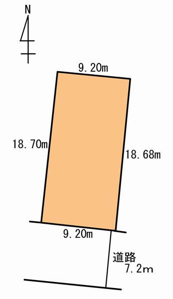 Compartment figure. Land price 12,990,000 yen, Land area 171.82 sq m