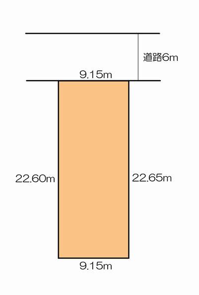 Compartment figure. Land price 13 million yen, Land area 206.62 sq m