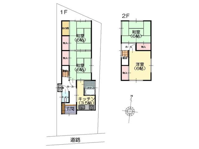 Floor plan. 3.7 million yen, 4K, Land area 76.65 sq m , The building area of ​​68.62 sq m old JT trace will be more and more convenient location in the plan that can Piago. 