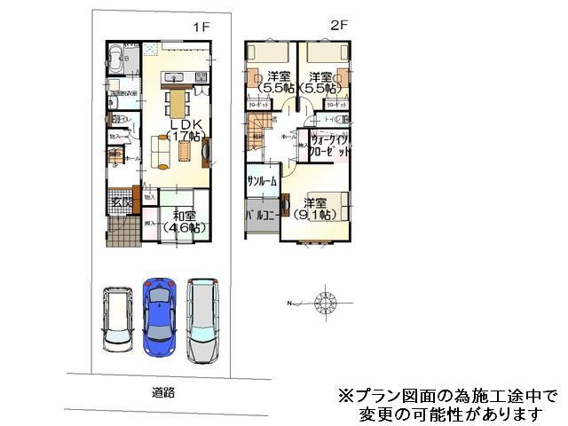 Floor plan. 24,630,000 yen, 4LDK, Land area 139.05 sq m , Building area 108.02 sq m specification of the building has become a comfortable eco-home.
