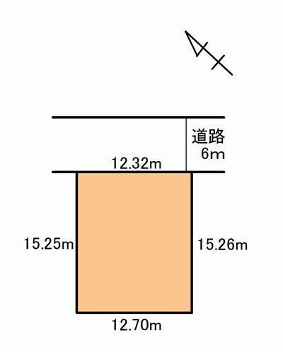 Compartment figure. Land price 8.25 million yen, Land area 188.15 sq m