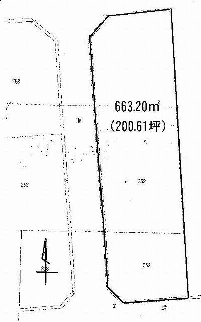 Compartment figure. Land price 79,600,000 yen, Land area 663.2 sq m