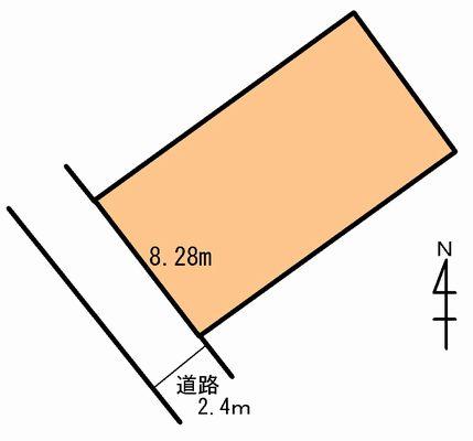 Compartment figure. Land price 5.5 million yen, Land area 93.35 sq m