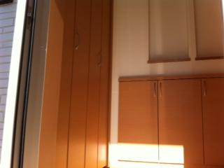 Entrance. Storage on parade