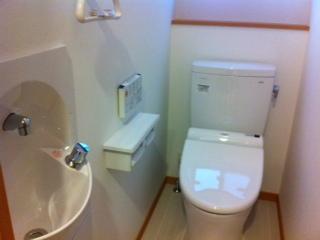 Toilet. Hand washing is of course another