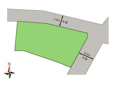 Compartment figure. Land price 8.3 million yen, Land area 276.74 sq m