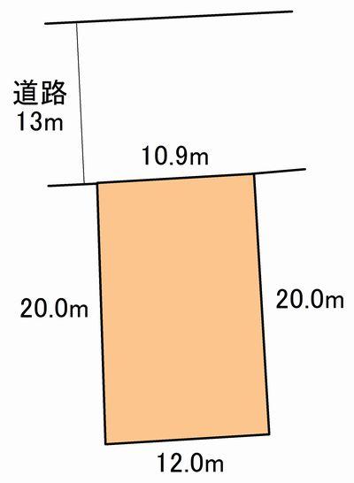 Compartment figure. Land price 17,310,000 yen, Land area 229 sq m