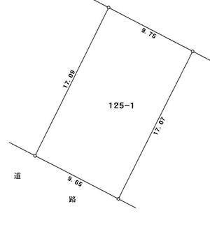 Compartment figure. Land price 3.8 million yen, Land area 165.78 sq m