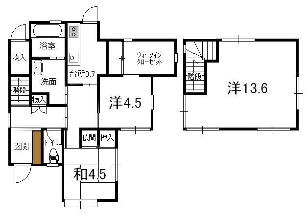 Floor plan. 19,800,000 yen, 3K, Land area 168.13 sq m , Building area 80.31 sq m