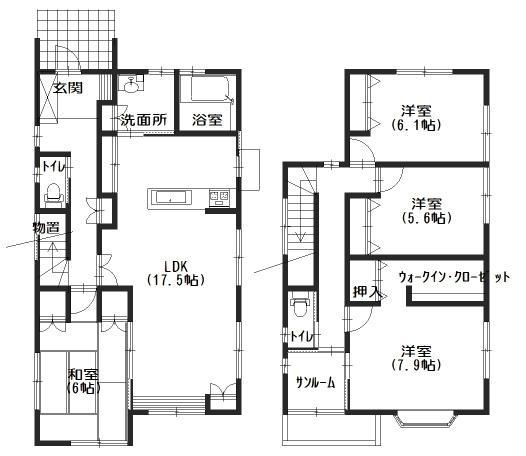 Floor plan. 26,800,000 yen, 4LDK, Land area 188.18 sq m , Building area 115.93 sq m