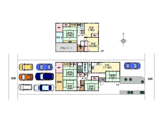 Floor plan. 24.6 million yen, 7DK, Land area 312.96 sq m , Building area 176.98 sq m