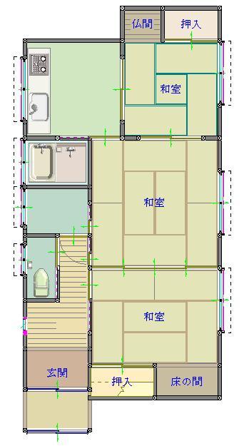 Floor plan. 14 million yen, 3DK, Land area 275.35 sq m , Building area 56.31 sq m