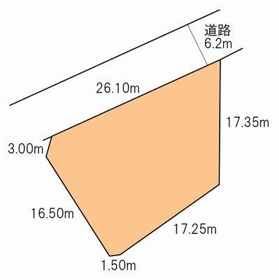 Compartment figure. Land price 11,410,000 yen, Land area 359 sq m