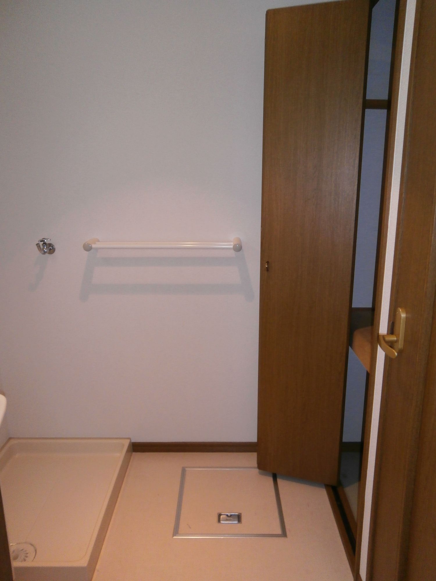 Other room space. Washing machine storage (left) Storage (right)