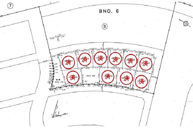 Compartment figure. Land price 9.04 million yen, Land area 247.25 sq m Taiyogaoka 6 city blocks compartment view