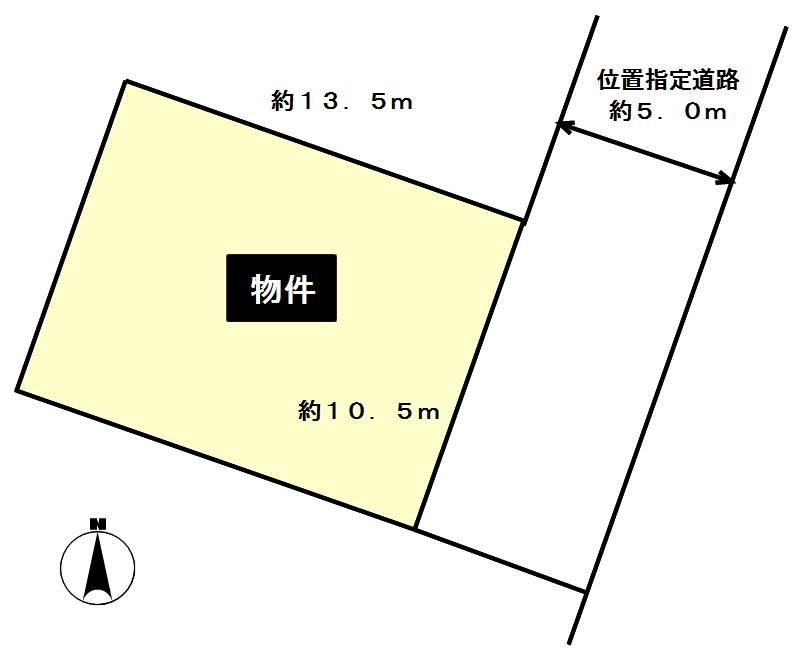 Compartment figure. Land price 4 million yen, Land area 141.75 sq m
