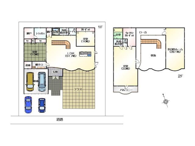 Floor plan. 70 million yen, 4LDK, Land area 484.83 sq m , Building area 367.34 sq m
