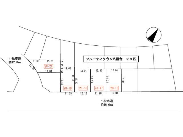 Compartment figure. Land price 3.99 million yen, Land area 220.75 sq m Kokufu elementary school, Kokufu junior high school