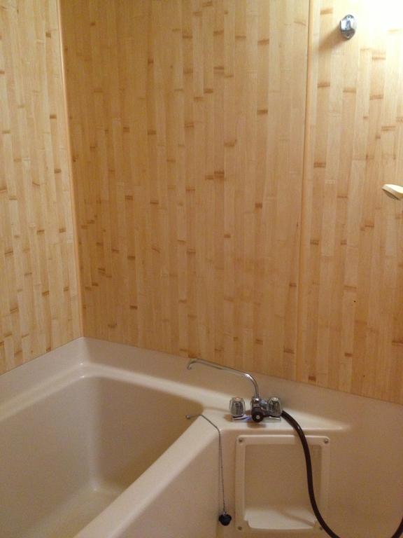 Bath. Bright woodgrain