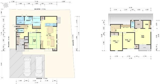 Floor plan. 19,800,000 yen, 4LDK, Land area 207.99 sq m , Floor plan that was considered a comfortable house and building area 119.23 sq m housework flow line.