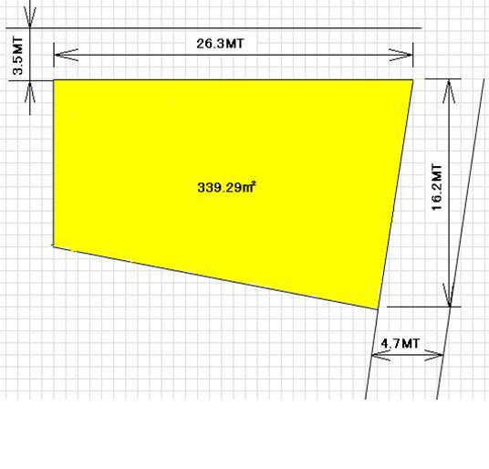 Compartment figure. Land price 12,320,000 yen, Land area 339.29 sq m