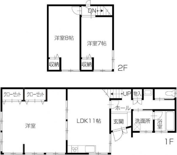 Floor plan. 10,980,000 yen, 3LDK, Land area 208.52 sq m , Building area 98.74 sq m