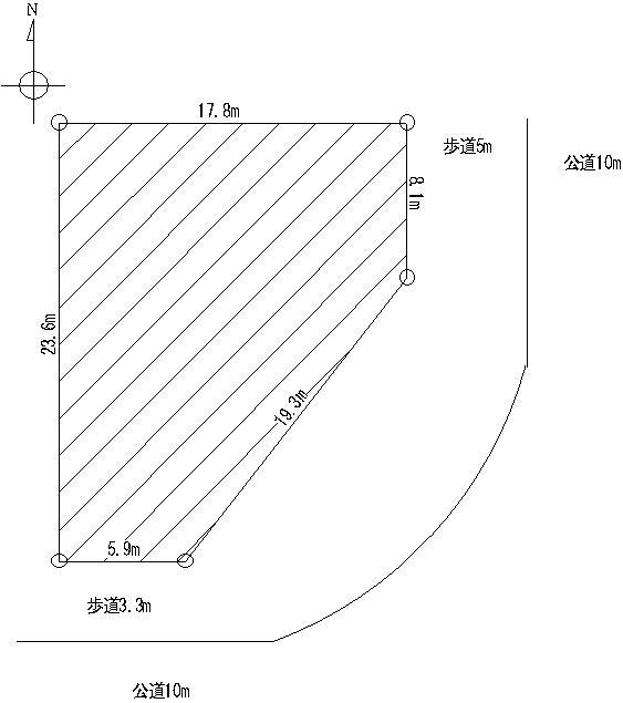 Compartment figure. Land price 14,690,000 yen, Land area 323.79 sq m