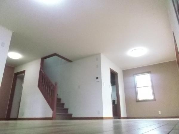 Living. Go up directly to the second floor from the living room