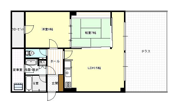 Floor plan. 2LDK, Price 2.8 million yen, Occupied area 72.16 sq m Mato drawings