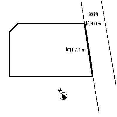 Compartment figure. Land price 8 million yen, Land area 411 sq m