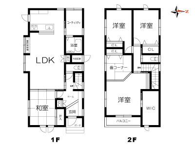 Floor plan. 22,570,000 yen, 4LDK, Land area 145.38 sq m , Building area 131.37 sq m