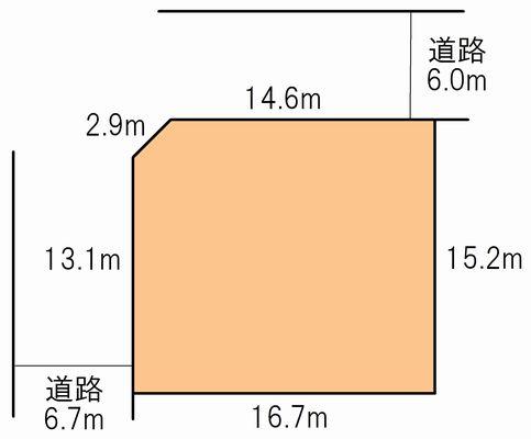 Compartment figure. Land price 18,240,000 yen, Land area 256.62 sq m