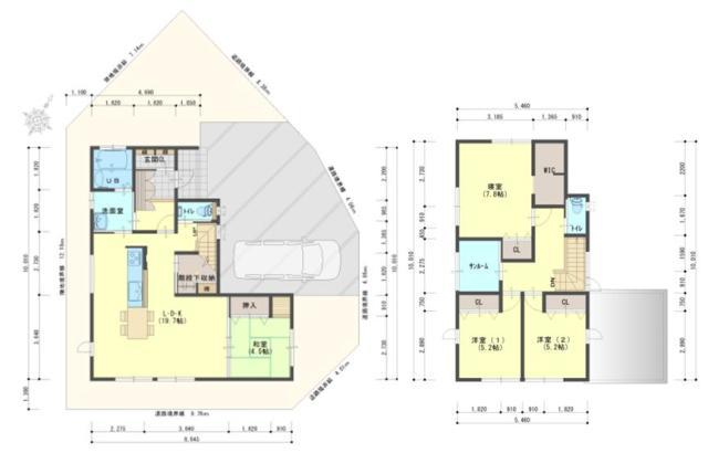 Floor plan. 27,800,000 yen, 4LDK, Land area 171.54 sq m , Building area 114.89 sq m floor plan