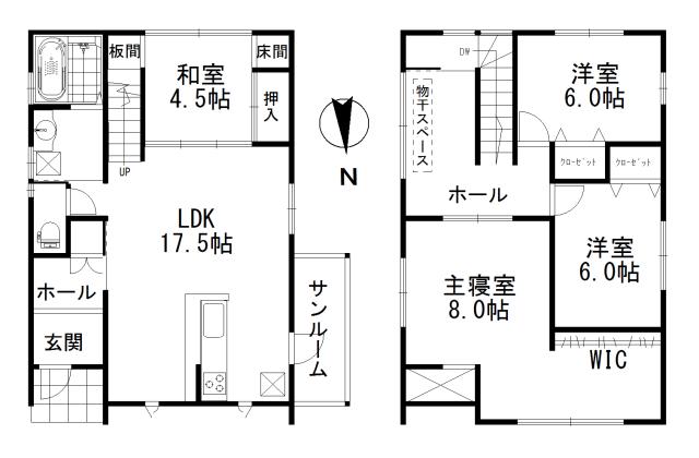 Floor plan. 22,800,000 yen, 4LDK, Land area 131.18 sq m , Building area 113.98 sq m