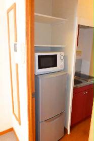 Other. Full-length mirror ・ refrigerator ・ microwave ・ kitchen