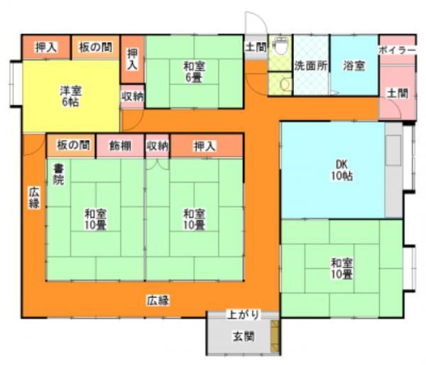 Floor plan. 16.8 million yen, 5DK, Land area 1089.97 sq m , Building area 150.89 sq m