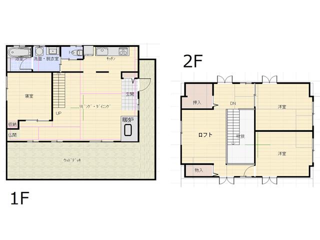 Floor plan. 35 million yen, 3LDK, Land area 277.17 sq m , Building area 119.04 sq m