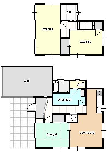 Floor plan. 13.8 million yen, 3LDK, Land area 203 sq m , Building area 82.8 sq m