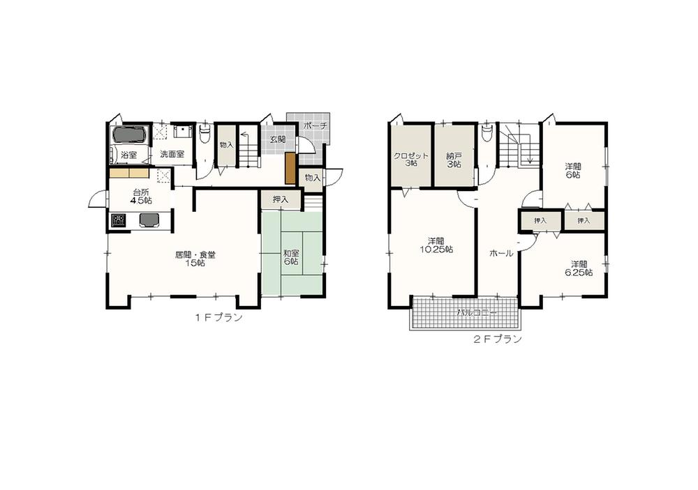 Floor plan. 19,800,000 yen, 4LDK + S (storeroom), Land area 271.5 sq m , Building area 133.74 sq m