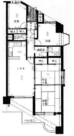 Floor plan. 4LDK, Price 13.5 million yen, Occupied area 87.03 sq m , Balcony area 15.54 sq m spacious 4LDK property !!