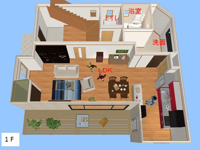 Floor plan. 14.8 million yen, 2LDK + S (storeroom), Land area 180.38 sq m , Building area 127.7 sq m ● is a plan view of a the image of state of the room. (1F)